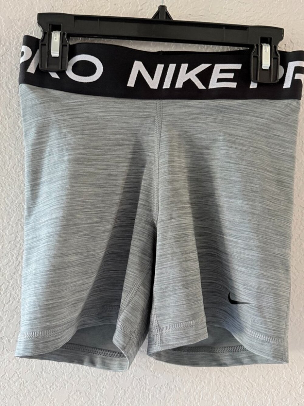 Nike Pro Heather Gray Athletic Compression Shorts